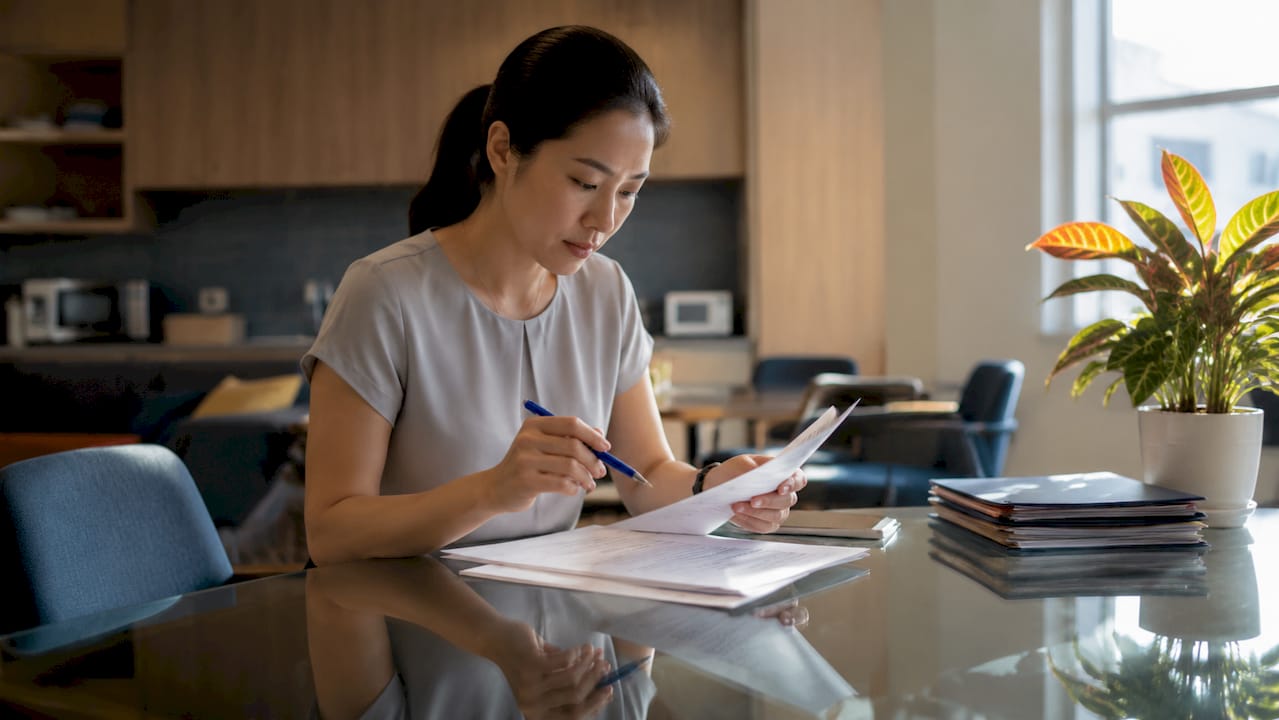 HR manager reviewing job enrichment plans