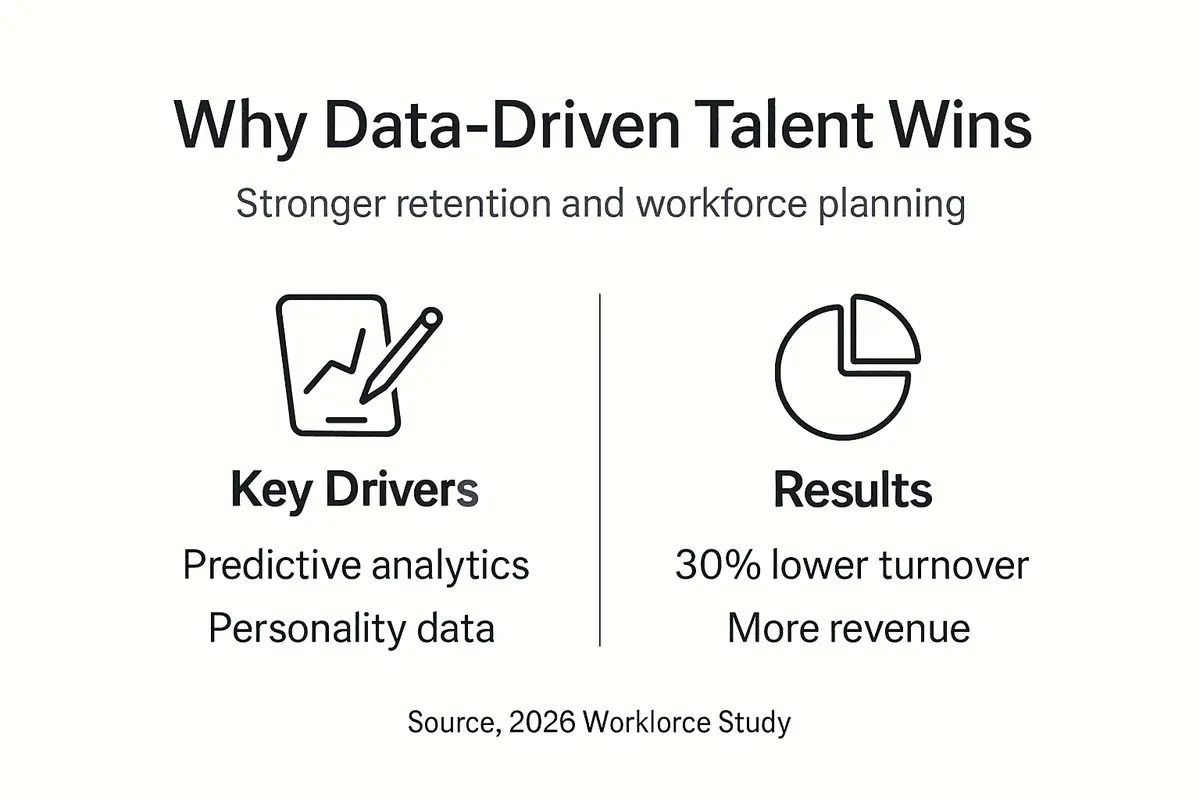 Infographic showing retention and results overview