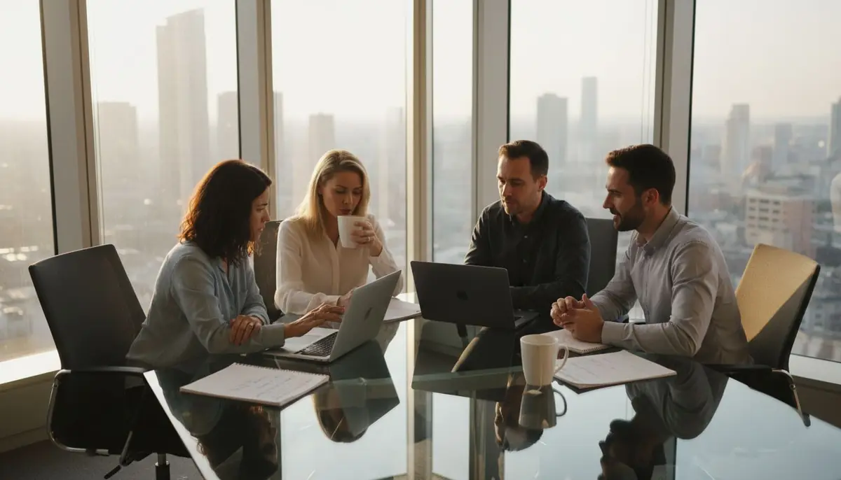 Coworkers planning employee potential checklist