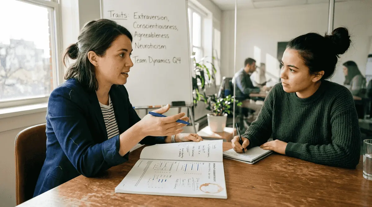 Team leader discusses personality traits report