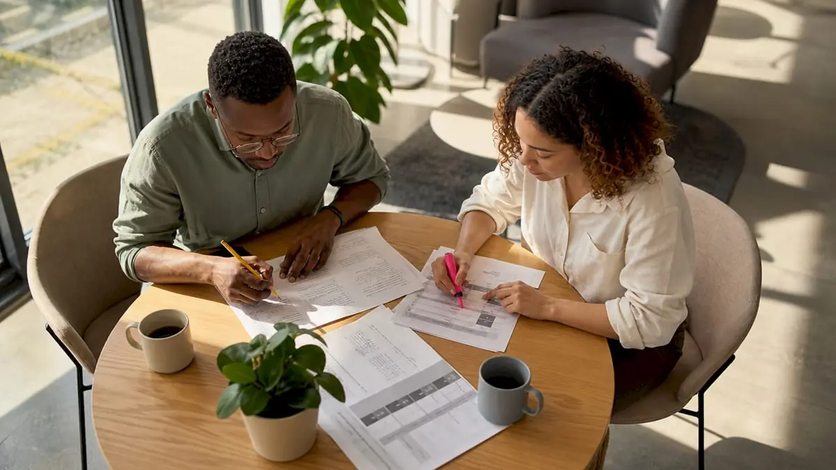 Hiring managers using structured interview rubrics