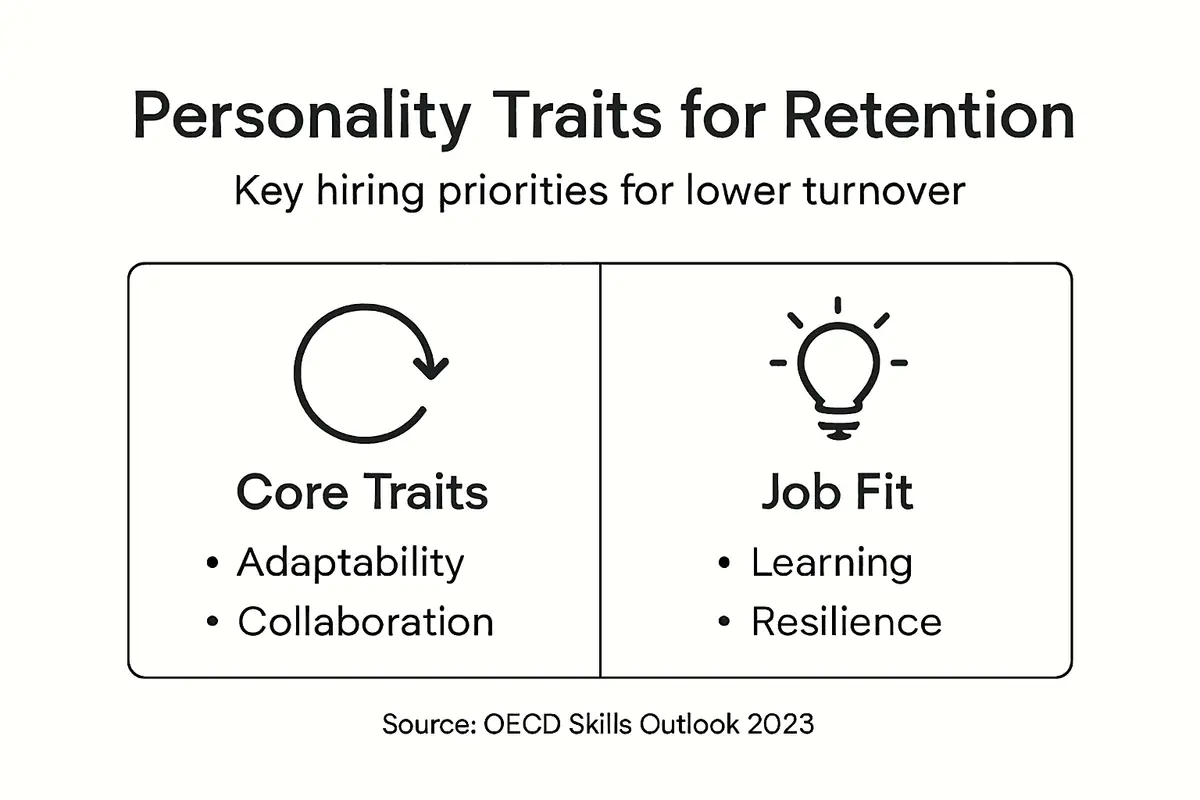 Infographic shows traits linked to retention