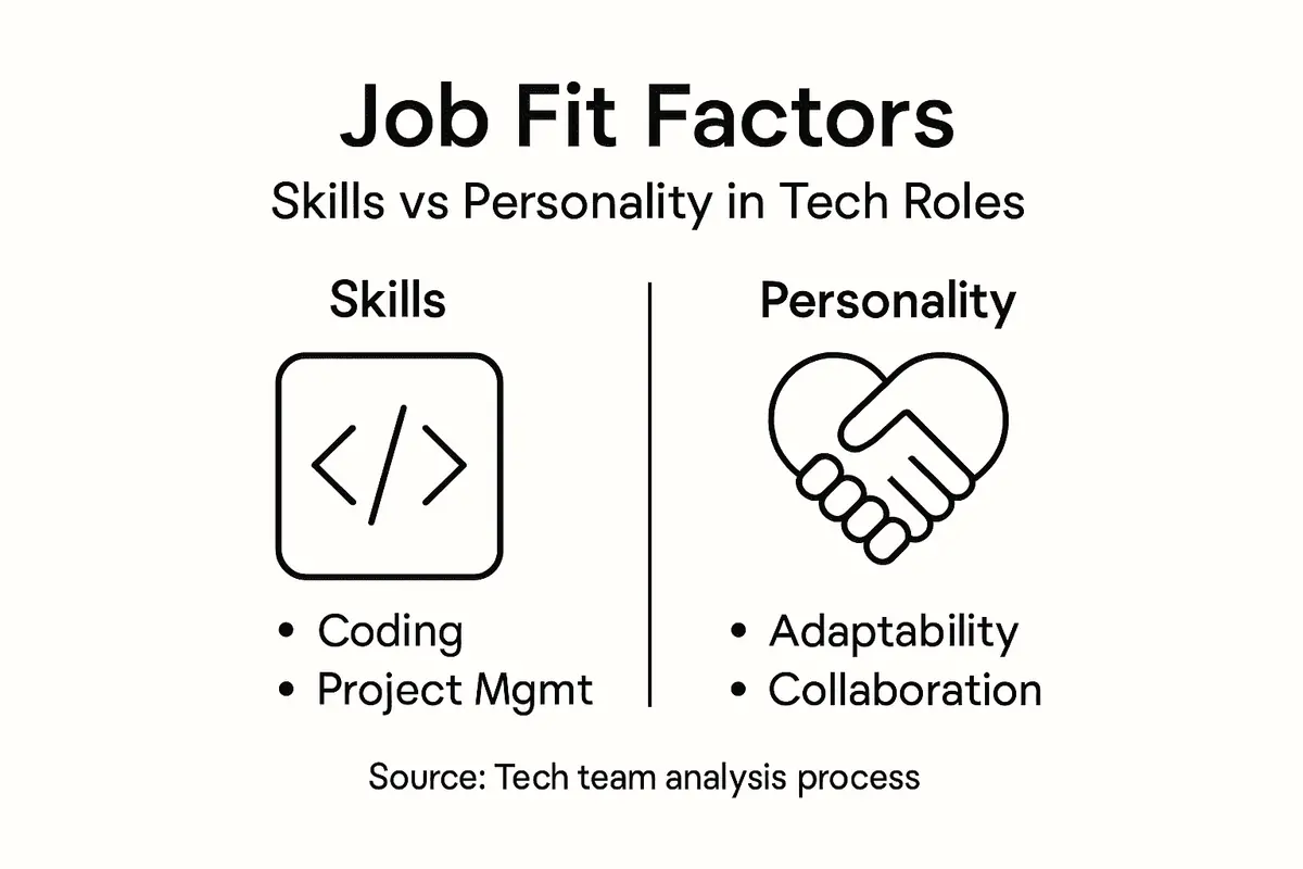 Infographic comparing skills and personality